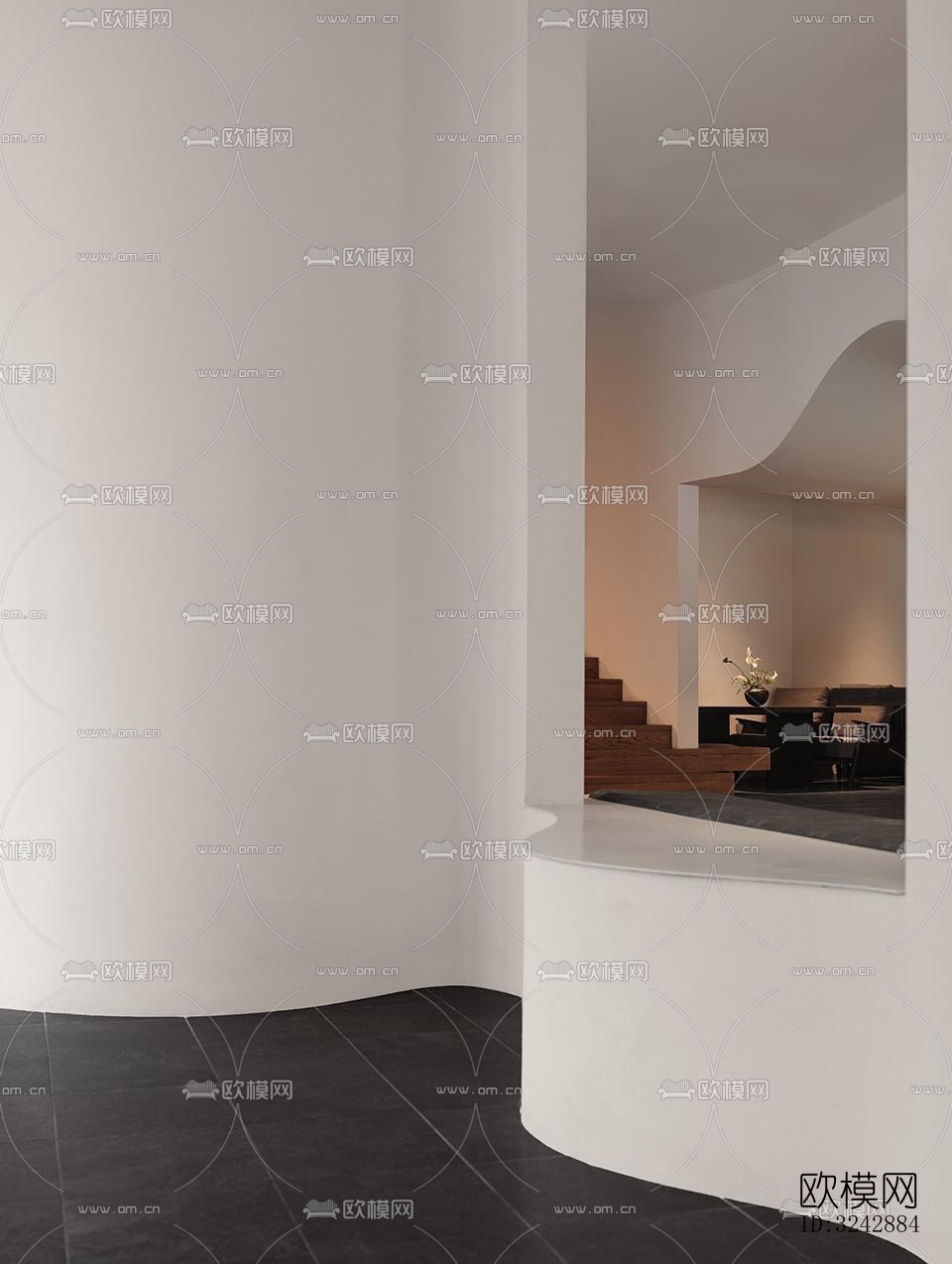 现代中餐厅效果图下载（渲染图8）