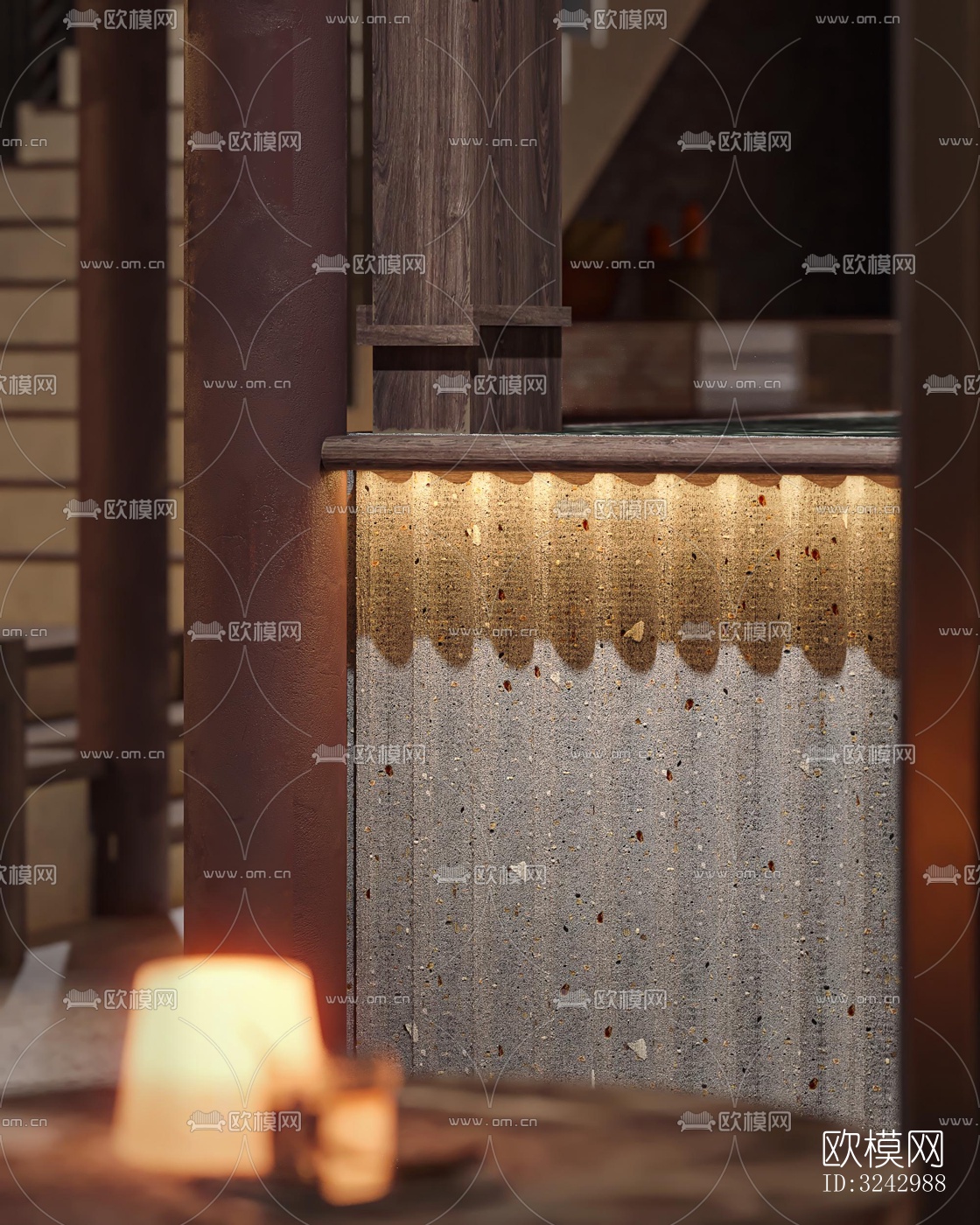 侘寂咖啡奶茶效果图下载（渲染图8）