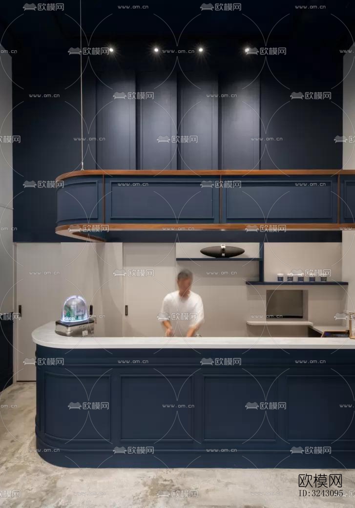 现代咖啡奶茶效果图下载（渲染图10）