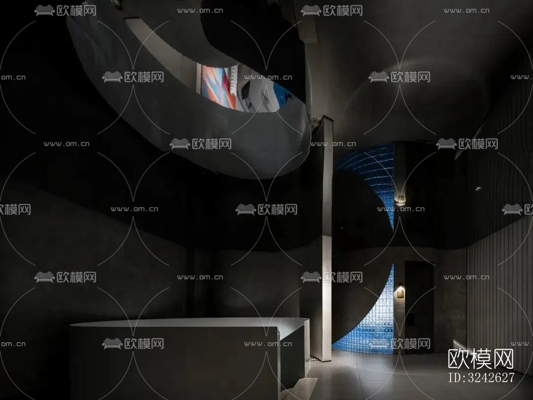 新中式中餐厅效果图下载（渲染图15）