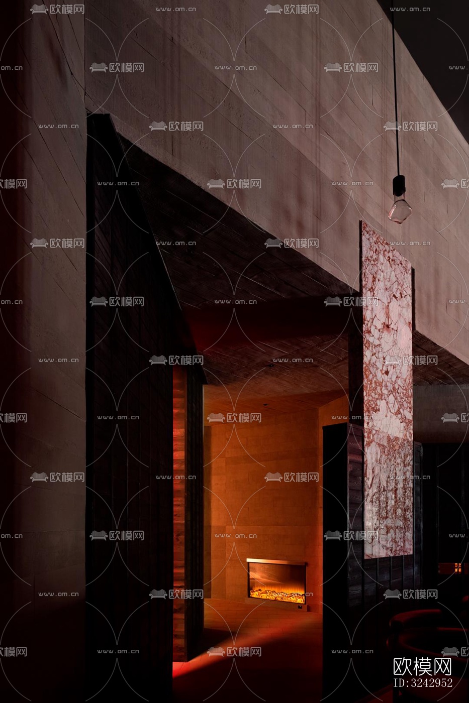 现代中餐厅效果图下载（渲染图12）