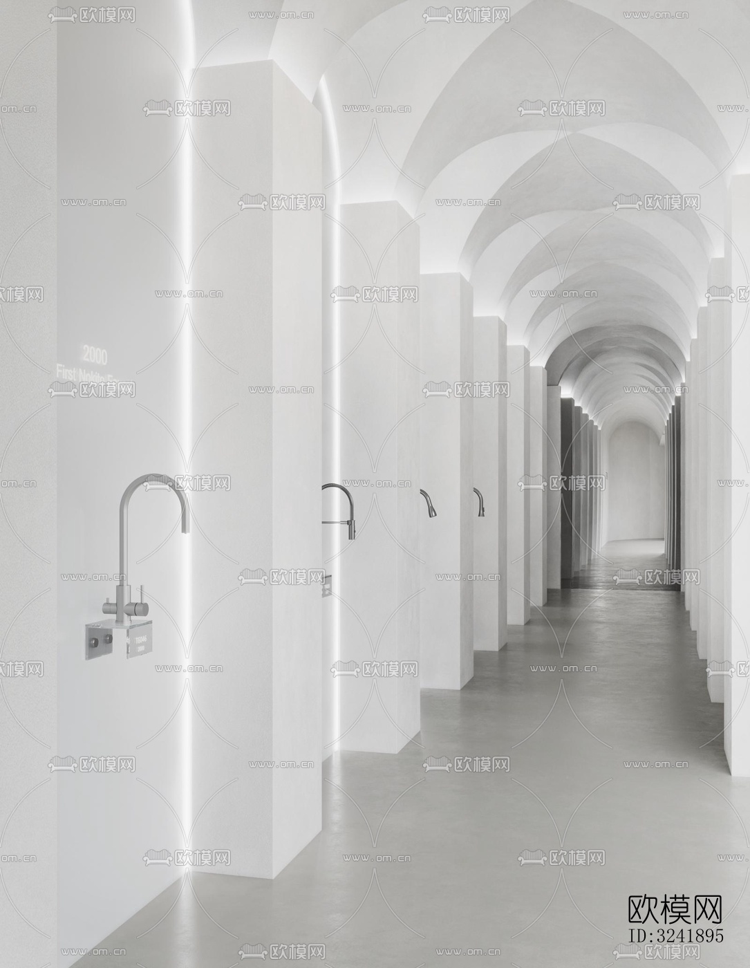 现代展览展厅效果图下载（渲染图9）