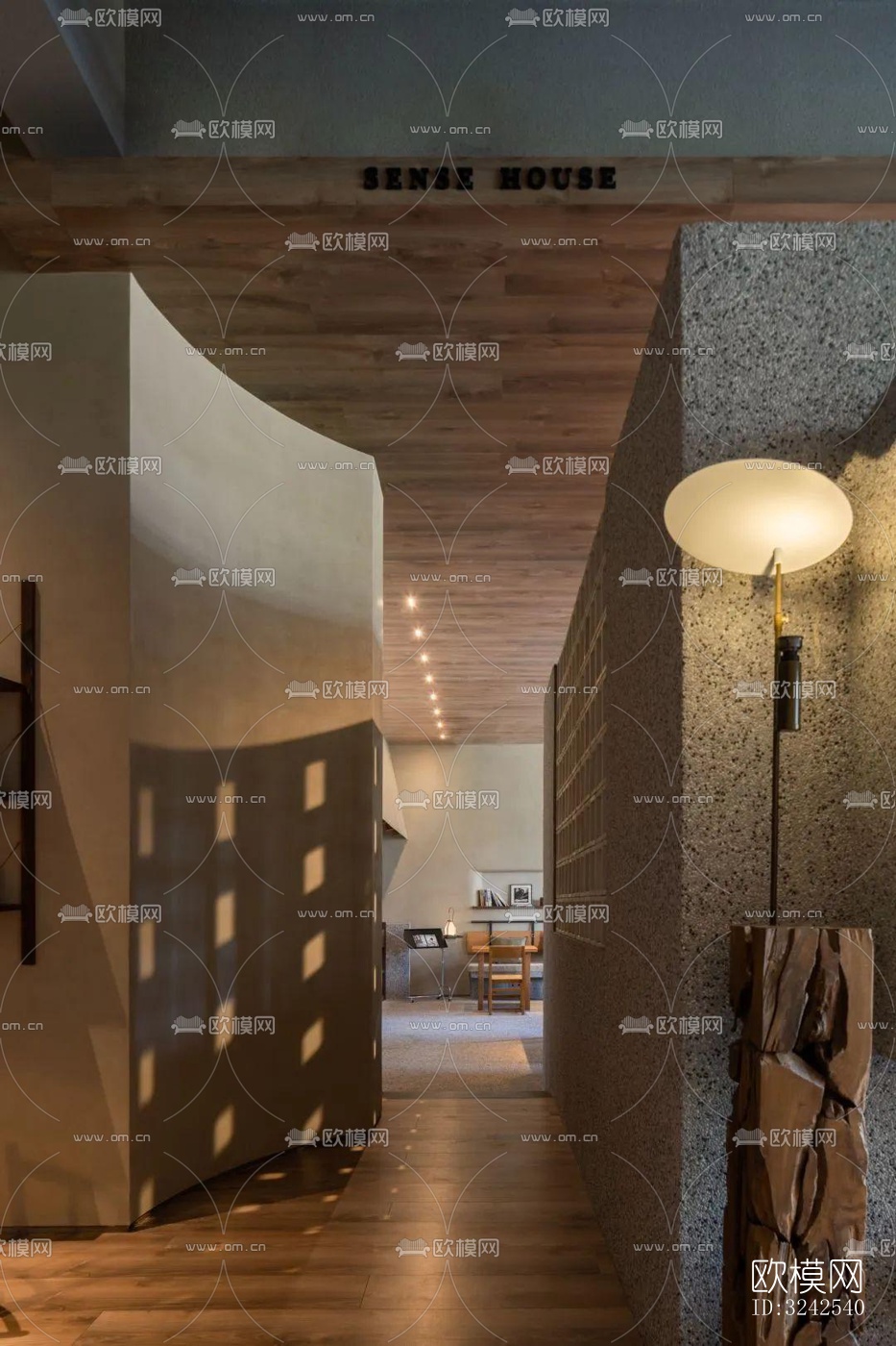 侘寂中餐厅效果图下载（渲染图11）