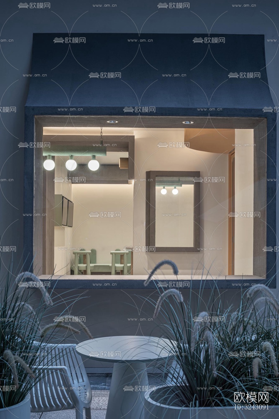 现代咖啡奶茶效果图下载（渲染图11）