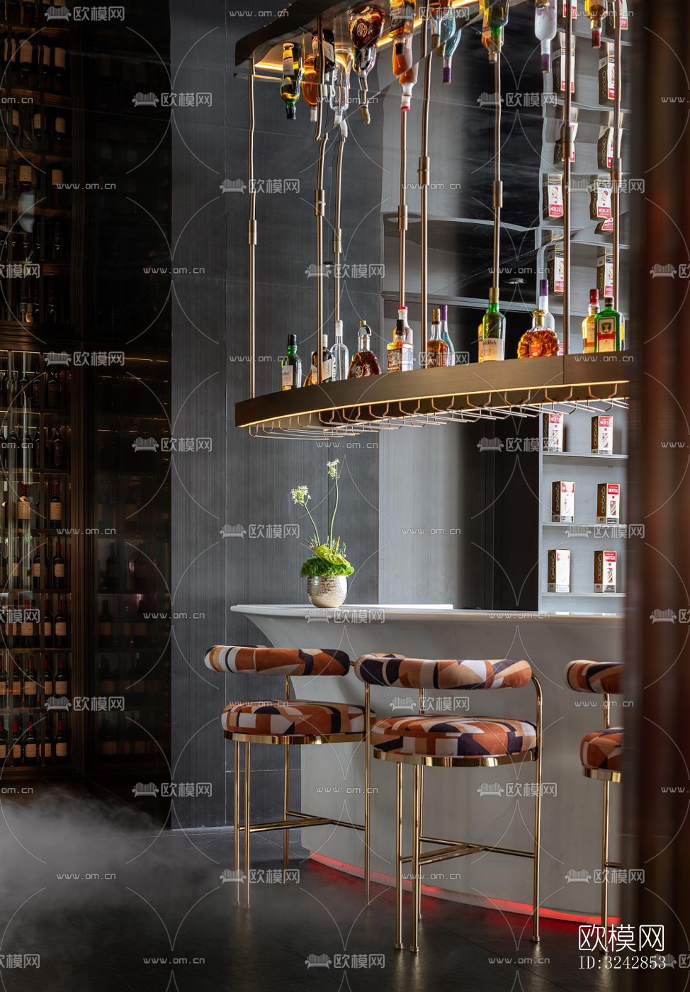 新中式中餐厅效果图下载（渲染图11）