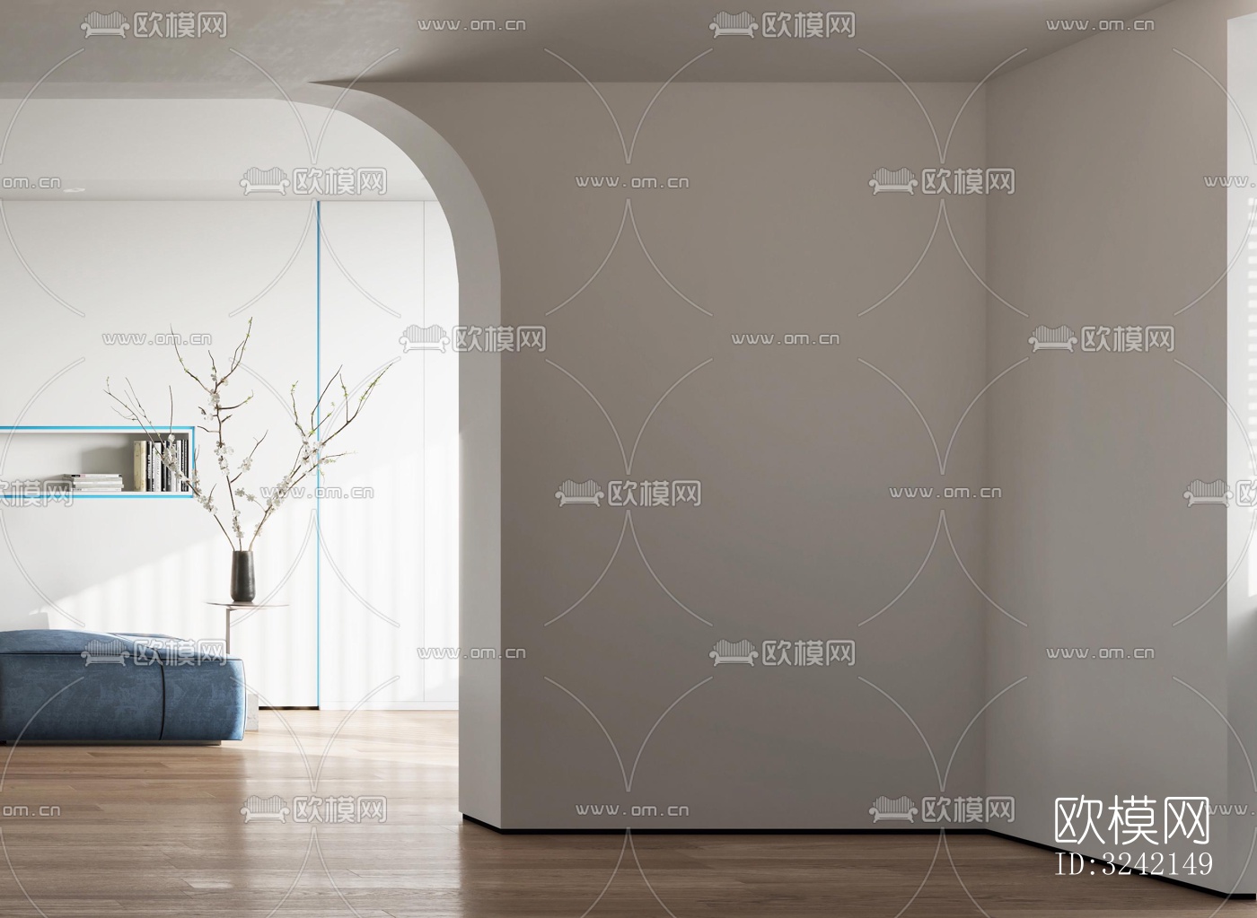 现代客餐厅效果图下载（渲染图7）