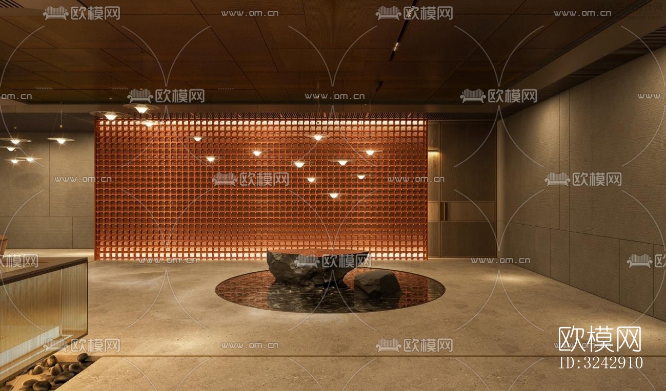 现代中餐厅效果图下载（渲染图19）