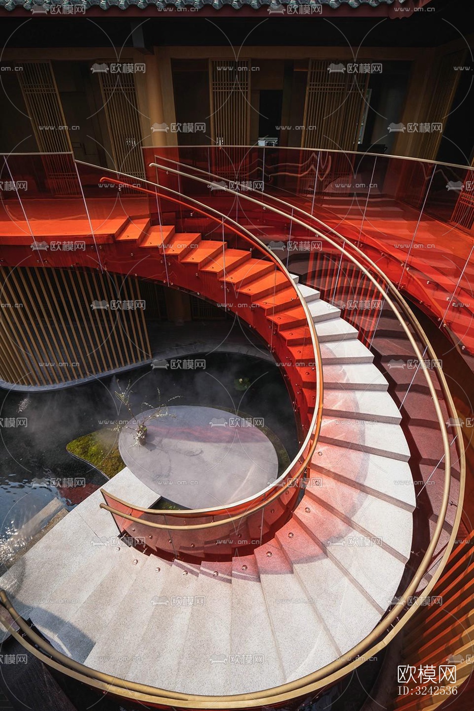 中式中餐厅效果图下载（渲染图3）