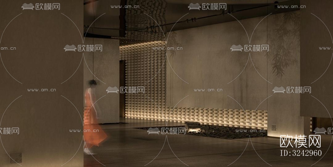 现代中餐厅效果图下载（渲染图9）