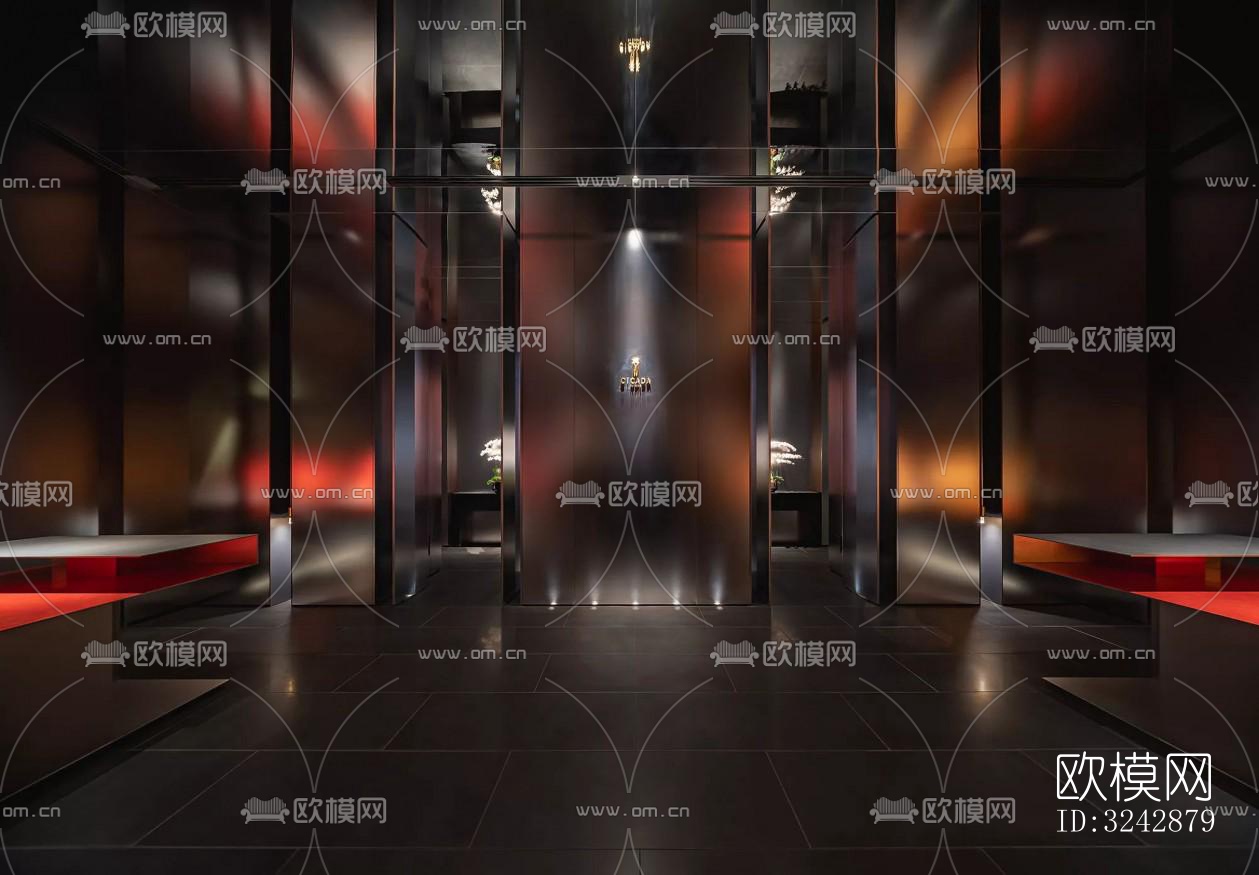 现代中餐厅效果图下载（渲染图18）