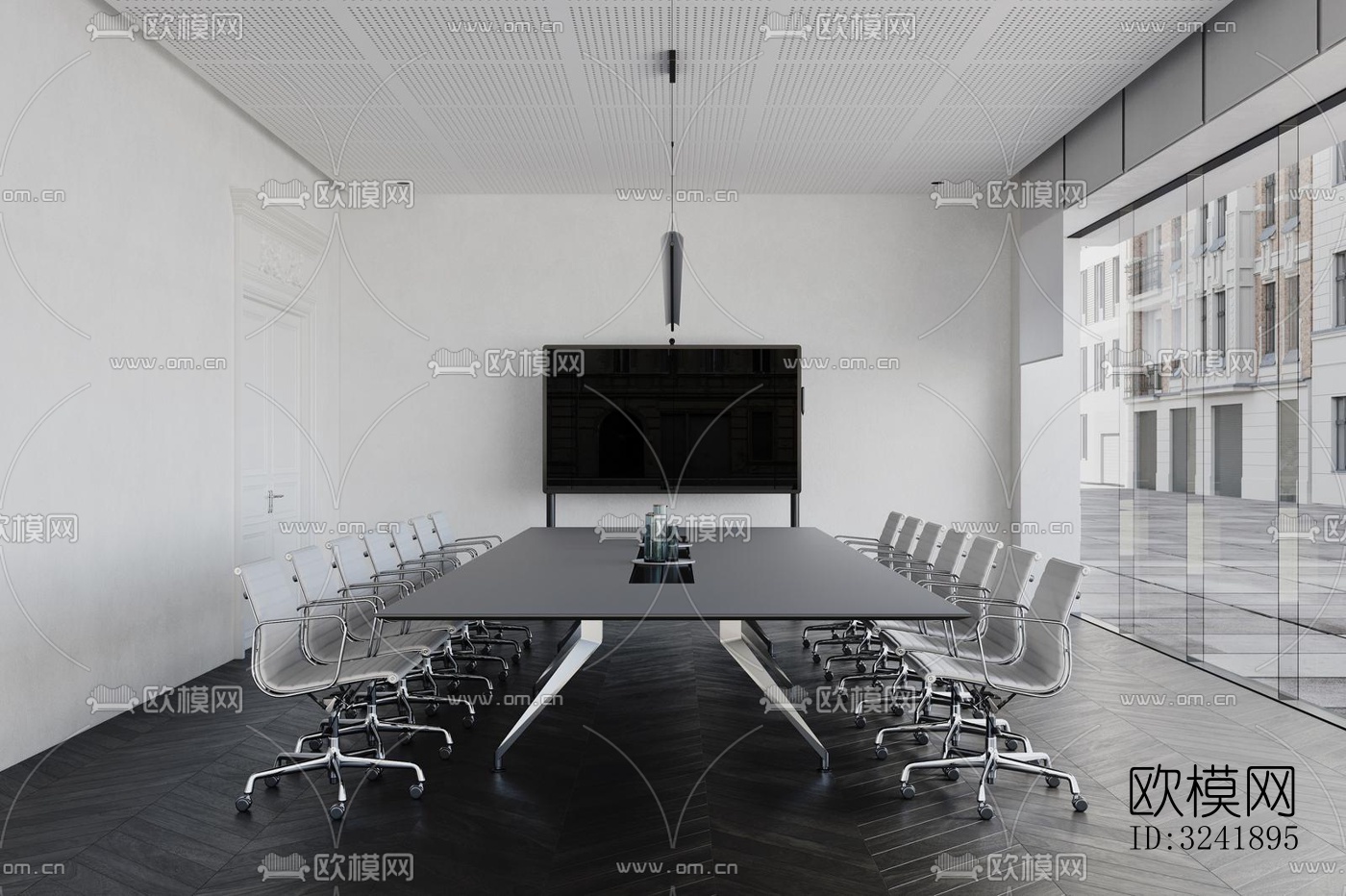 现代展览展厅效果图下载（渲染图5）