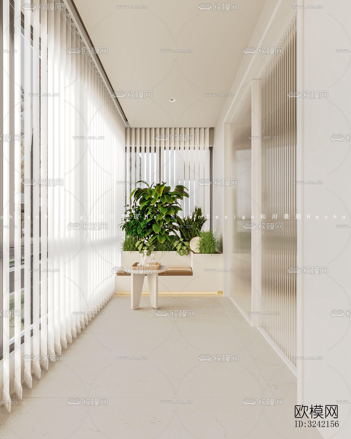 现代客餐厅效果图下载（渲染图8）