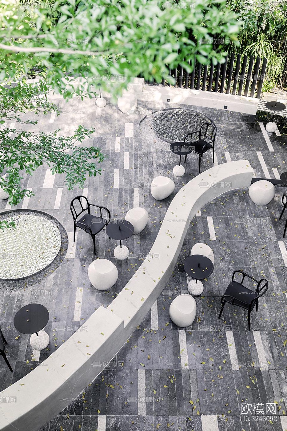 现代咖啡奶茶效果图下载（渲染图12）