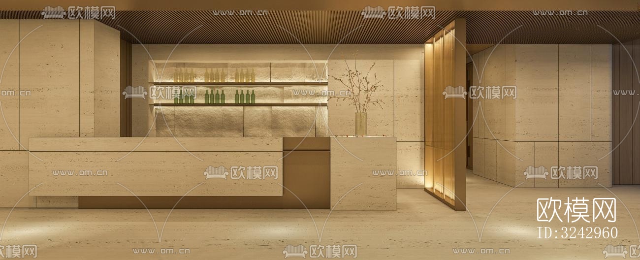 现代中餐厅效果图下载（渲染图19）