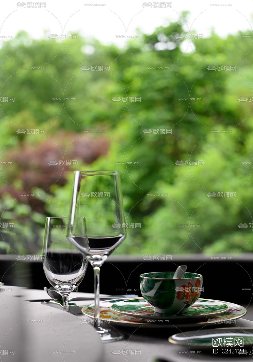 新中式中餐厅效果图下载（渲染图13）