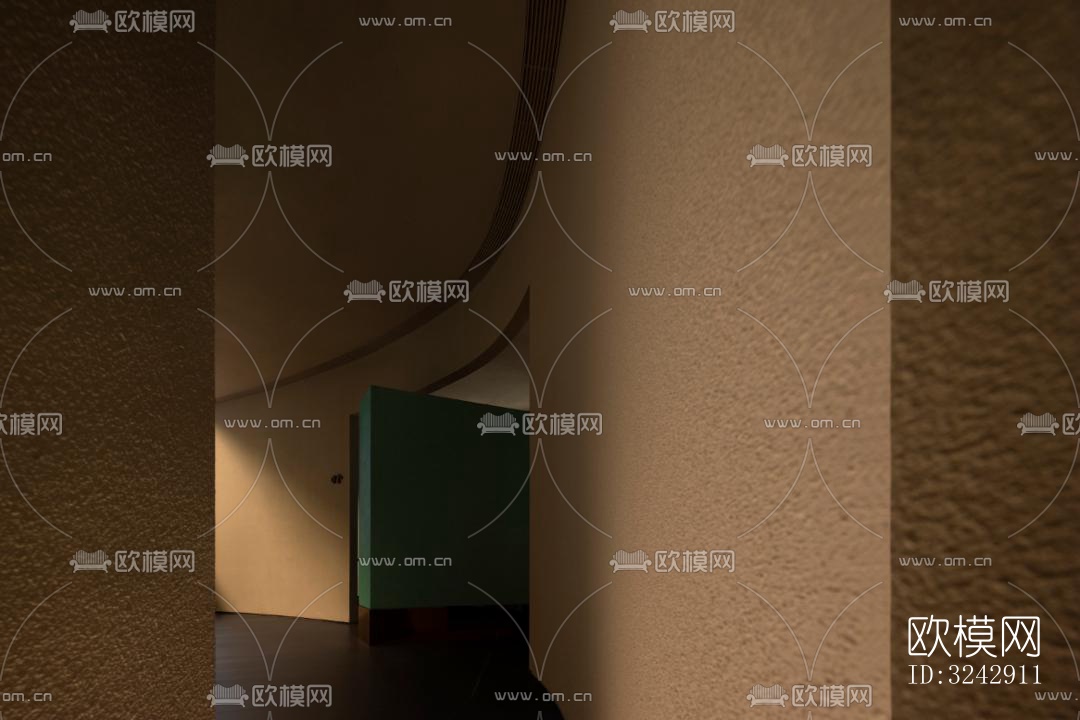 现代中餐厅效果图下载（渲染图1）