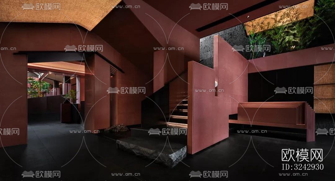 现代中餐厅效果图下载（渲染图18）