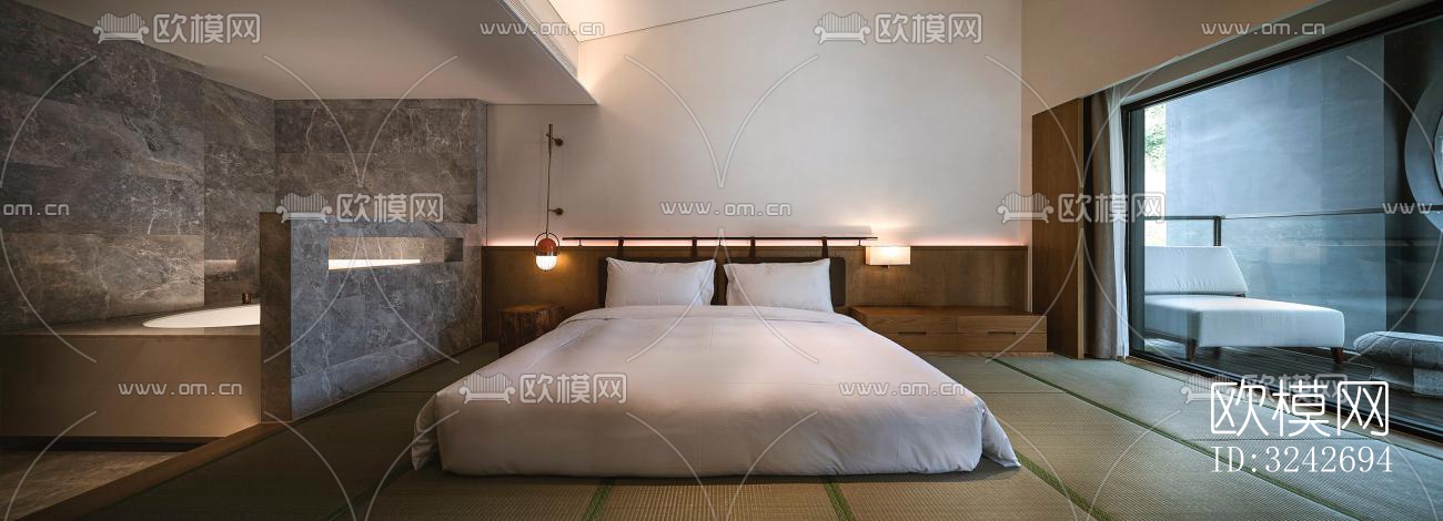 新中式中餐厅效果图下载（渲染图11）