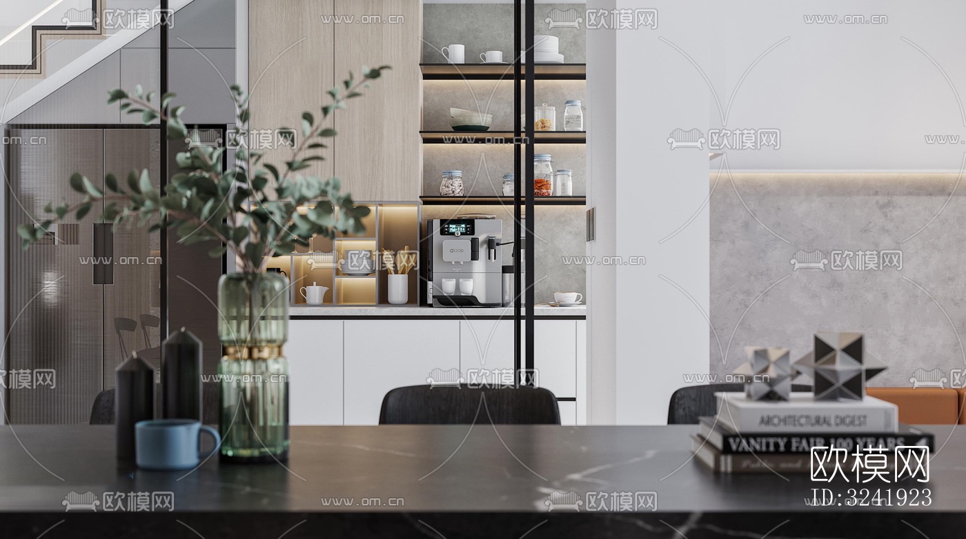 现代公寓效果图下载（渲染图10）