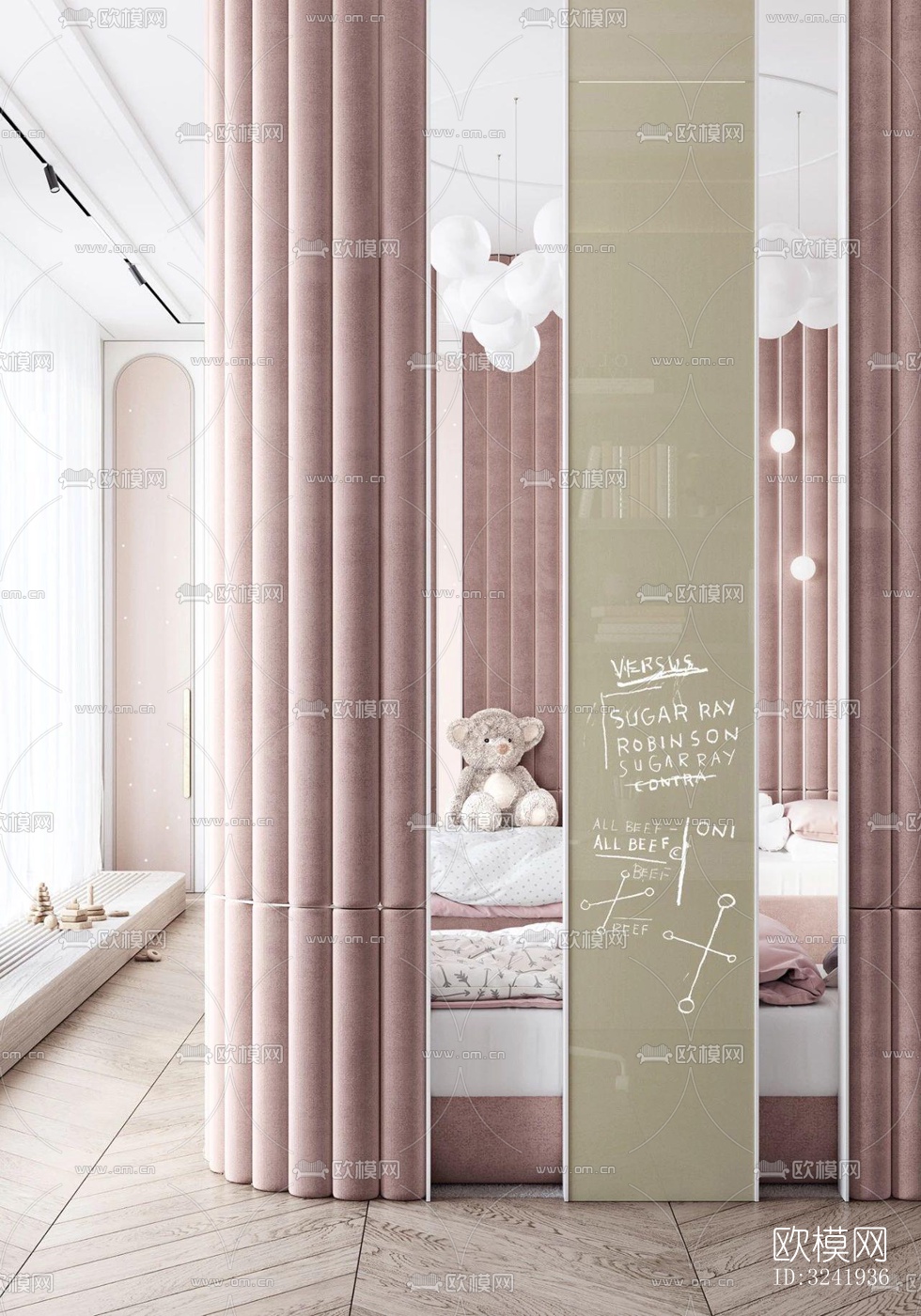 现代卧室效果图下载（渲染图4）