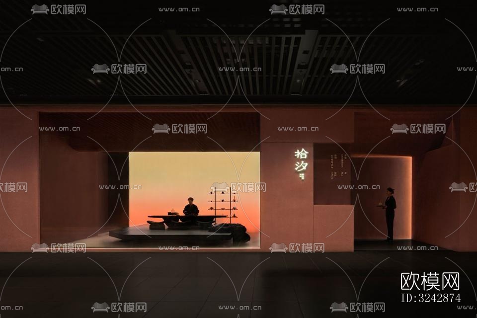 日式中餐厅效果图下载（渲染图7）