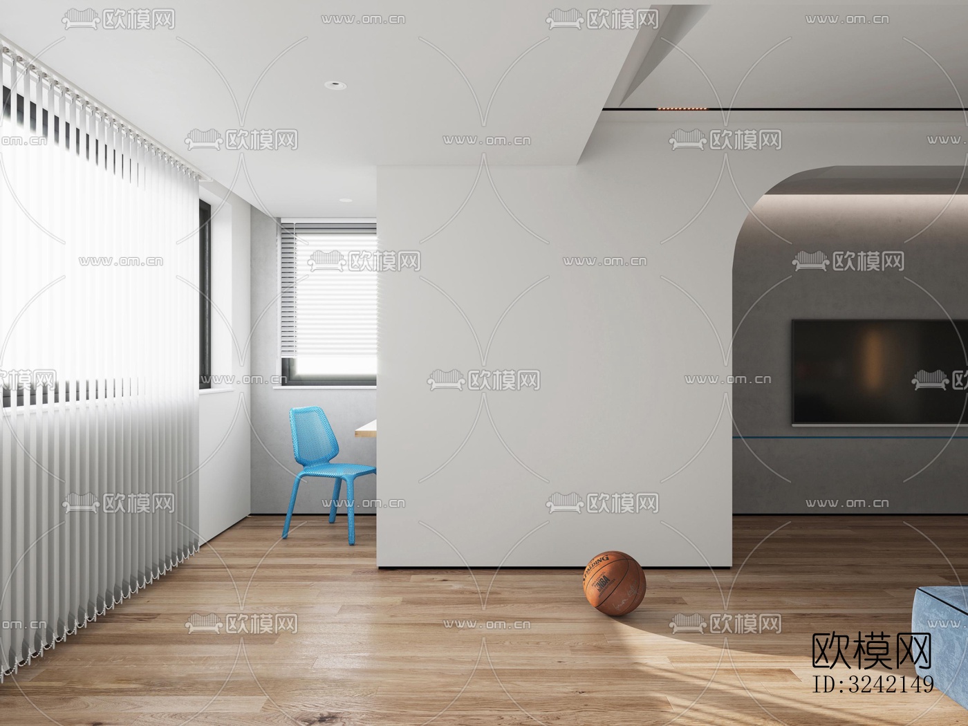 现代客餐厅效果图下载（渲染图8）