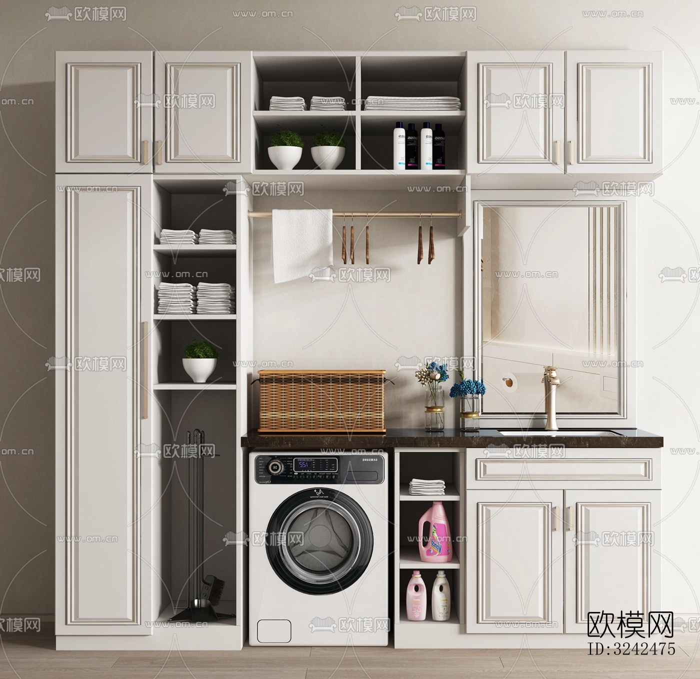 现代阳台花园效果图下载（渲染图2）