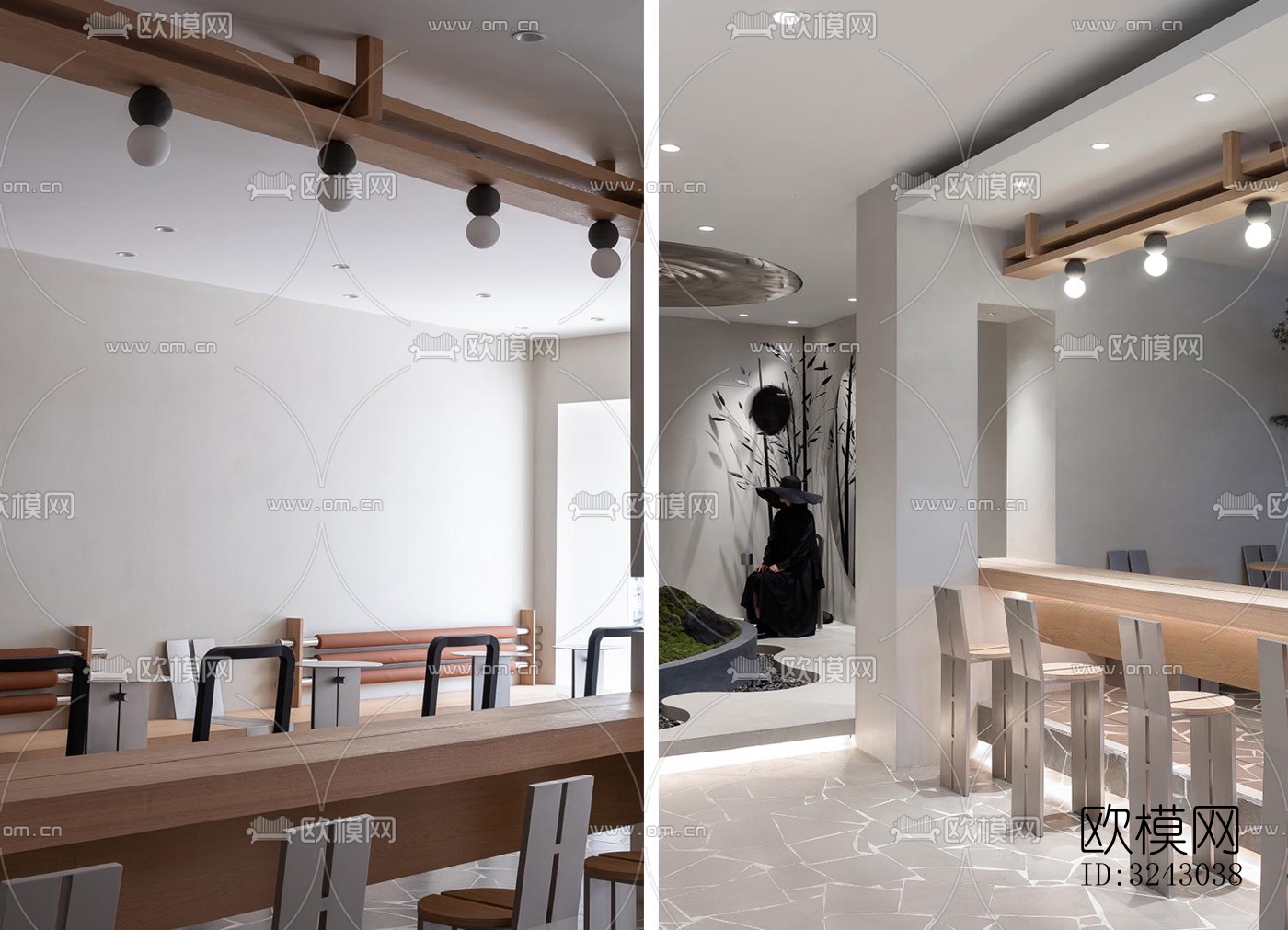 现代咖啡奶茶效果图下载（渲染图17）