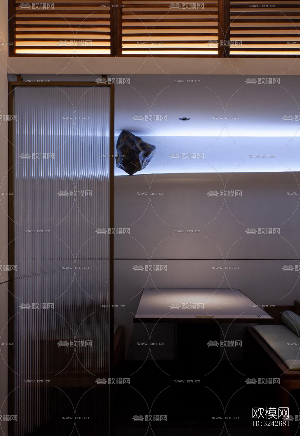 新中式中餐厅效果图下载（渲染图1）