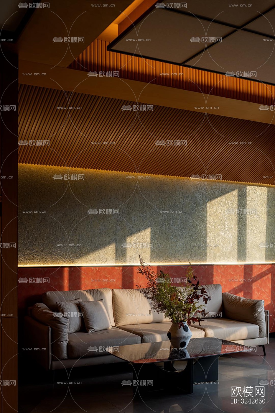 新中式中餐厅效果图下载（渲染图13）