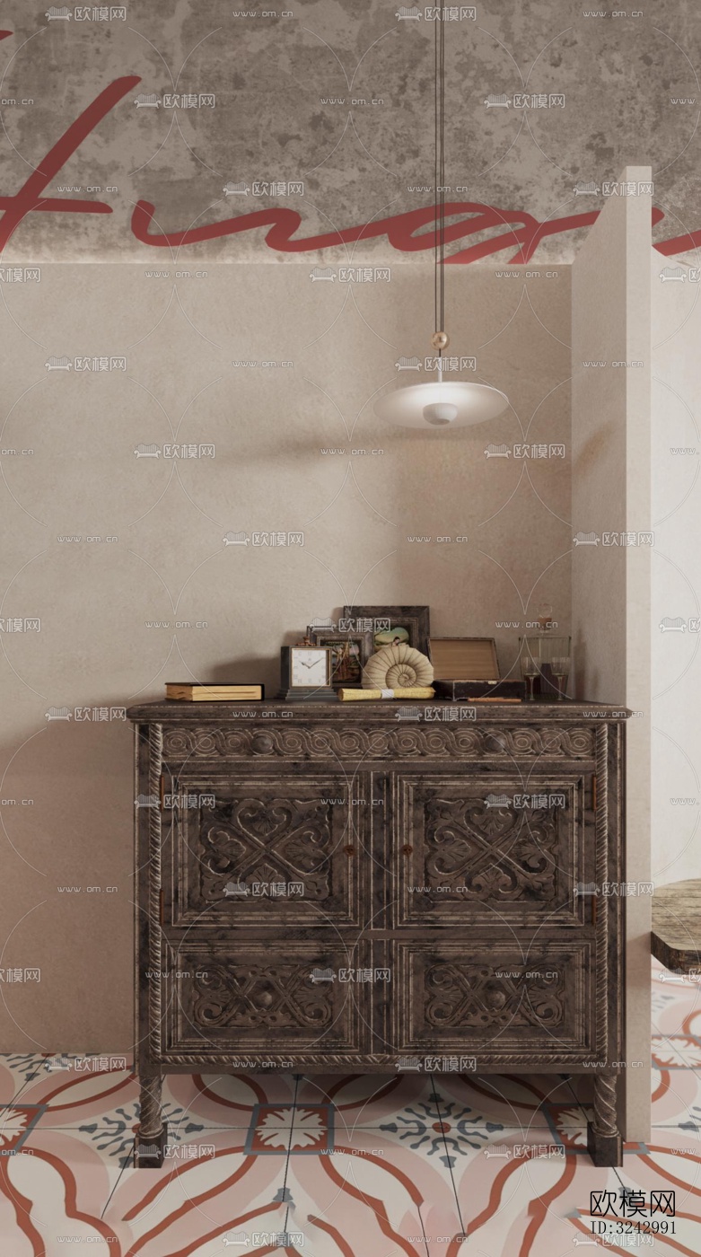 侘寂咖啡奶茶效果图下载（渲染图6）