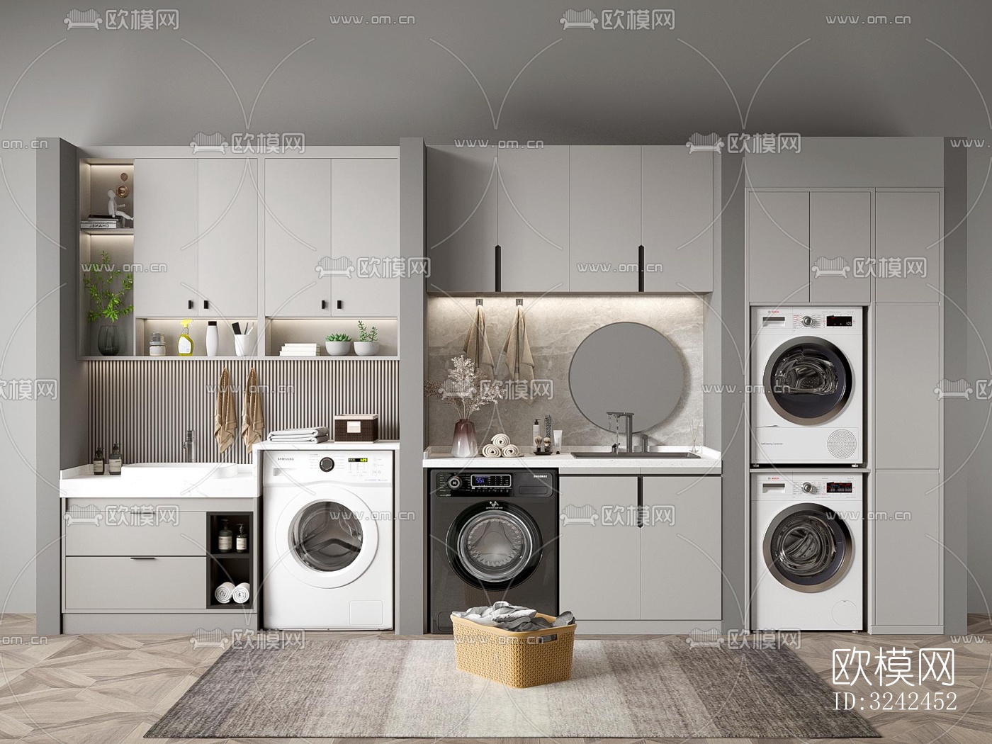 现代阳台花园效果图下载（渲染图4）