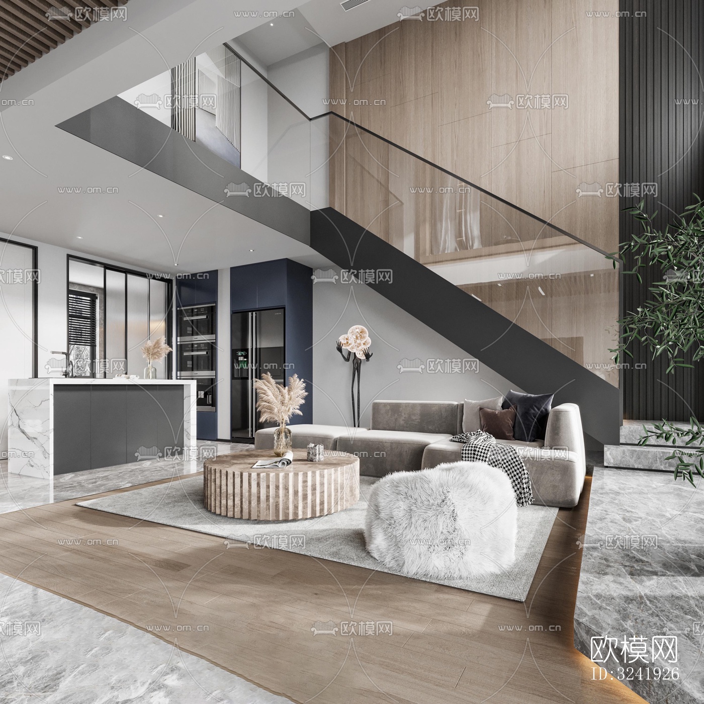 现代别墅效果图下载（渲染图5）