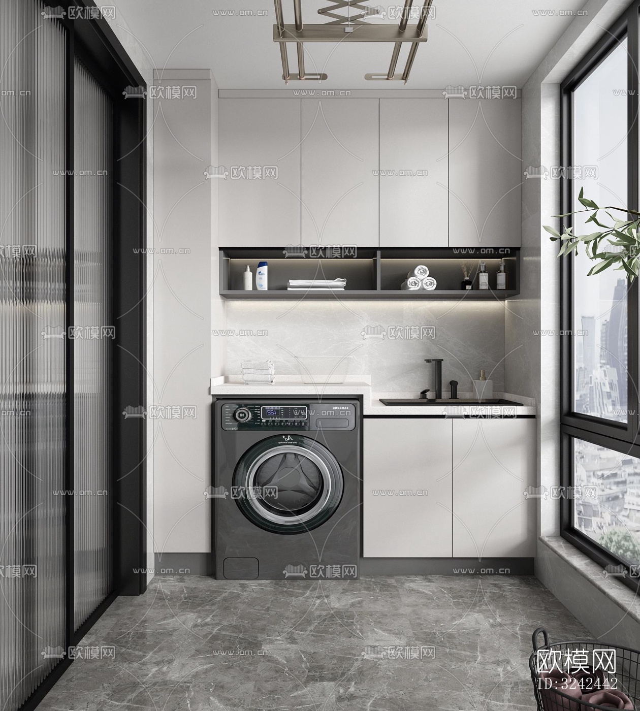 现代阳台花园效果图下载（渲染图4）