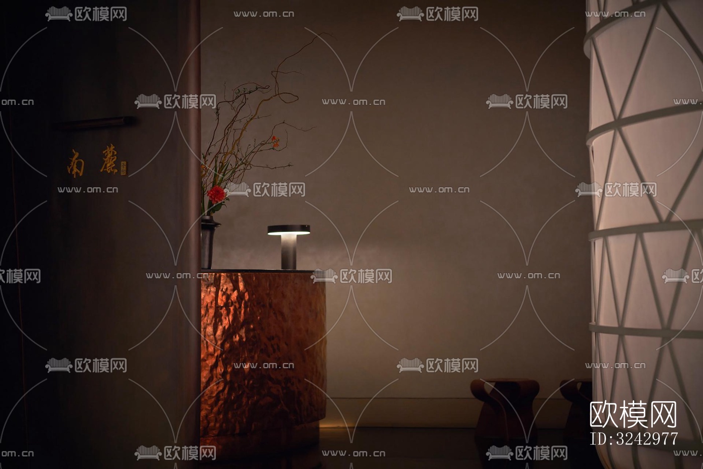 现代中餐厅效果图下载（渲染图6）