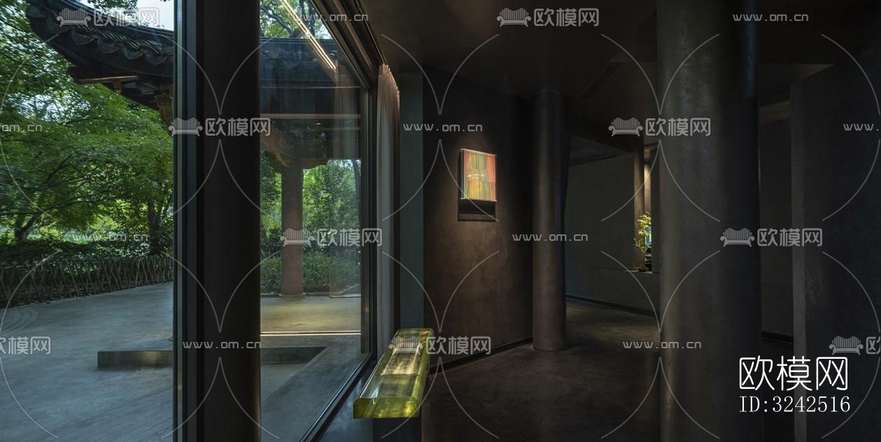 中式中餐厅效果图下载（渲染图4）