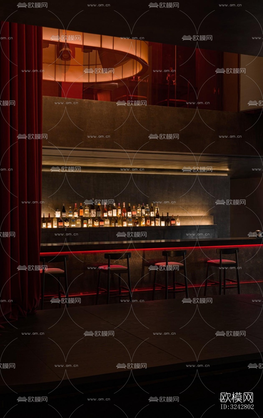 新中式中餐厅效果图下载（渲染图2）