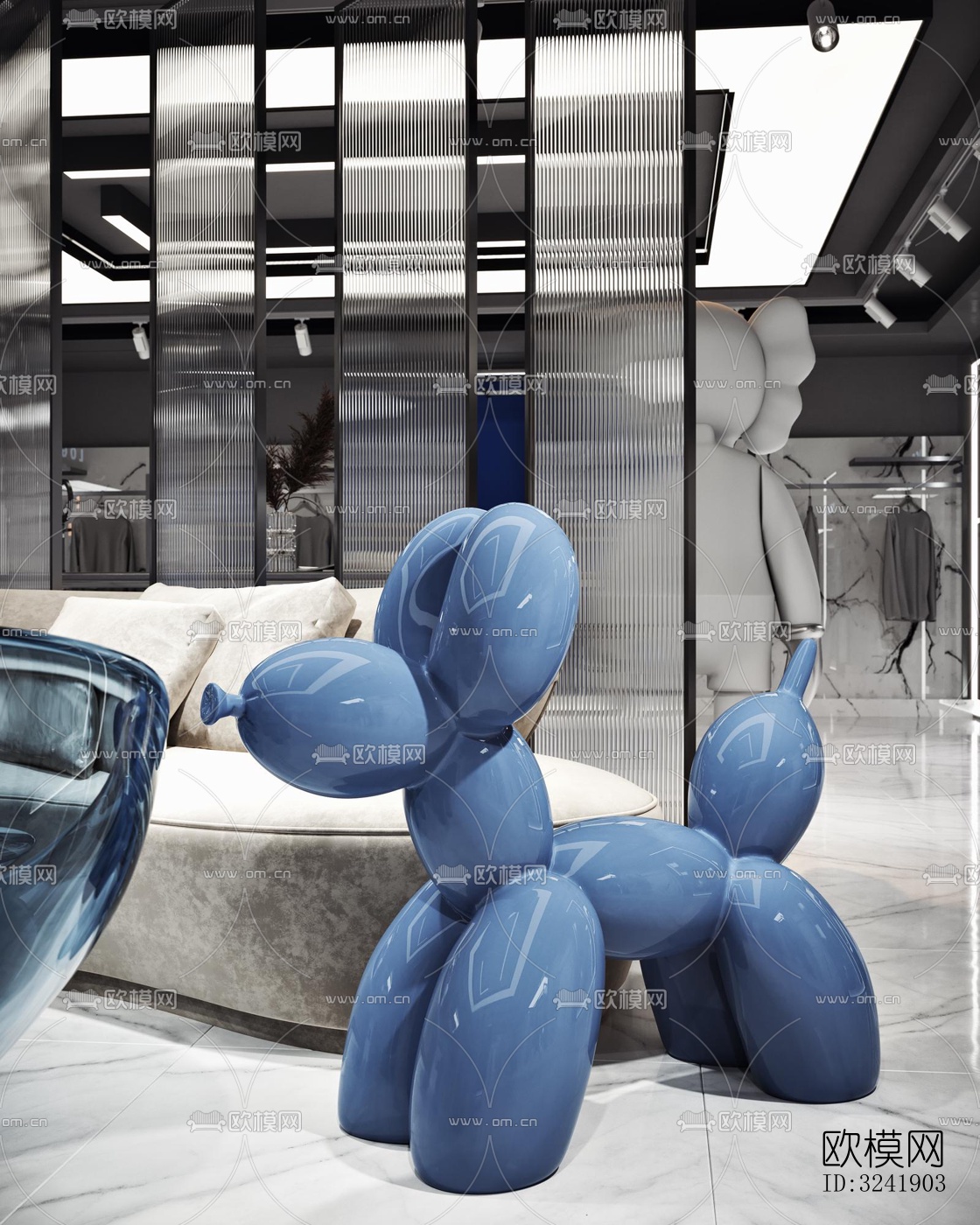 工业风零售店铺效果图下载（渲染图3）