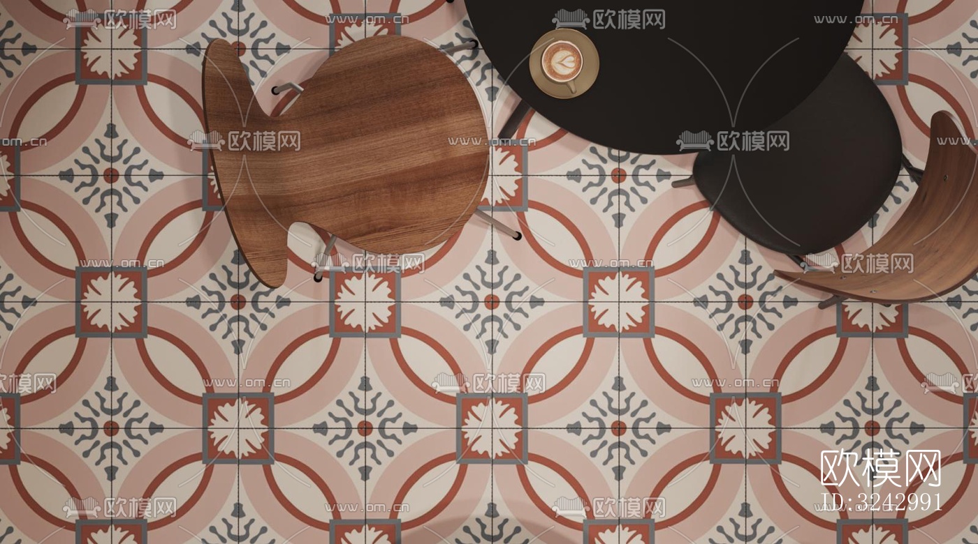 侘寂咖啡奶茶效果图下载（渲染图4）