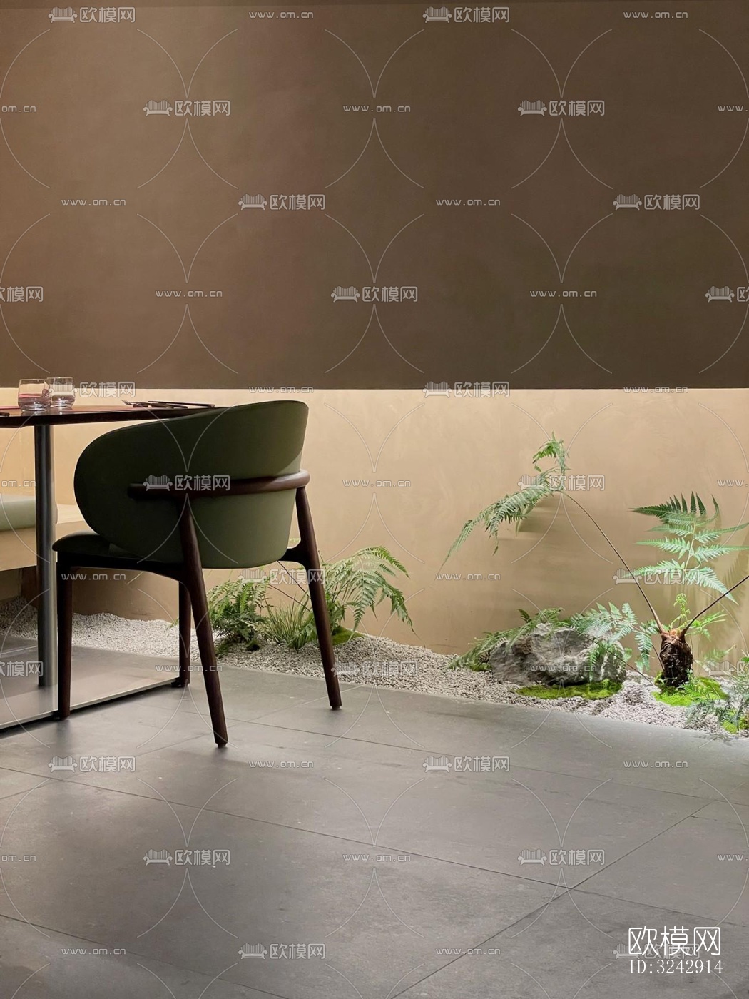 现代中餐厅效果图下载（渲染图7）