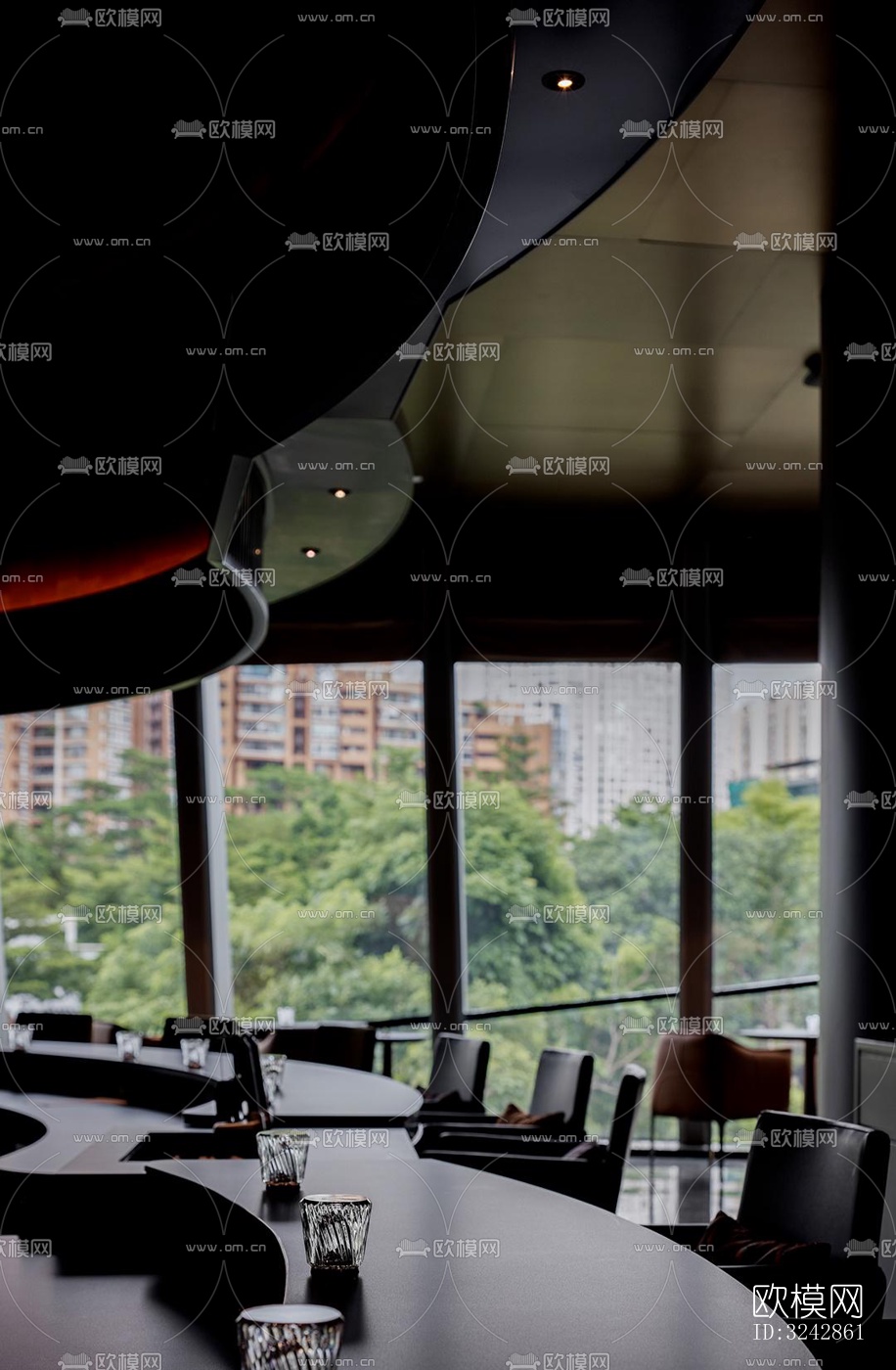 新中式中餐厅效果图下载（渲染图10）