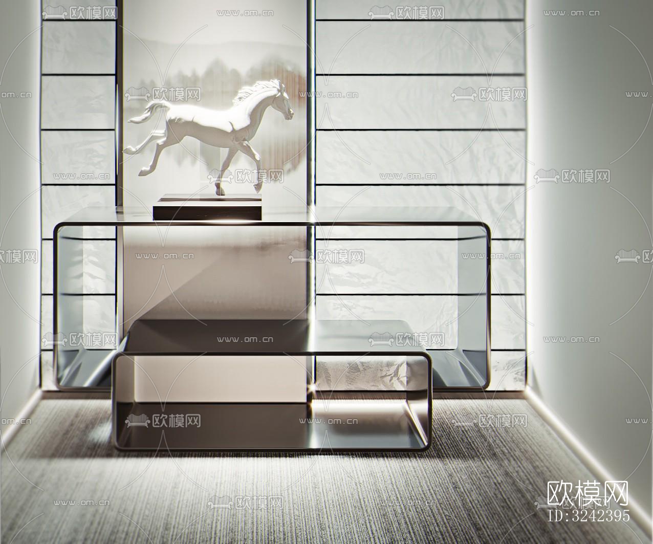 现代玄关过道效果图下载（渲染图5）