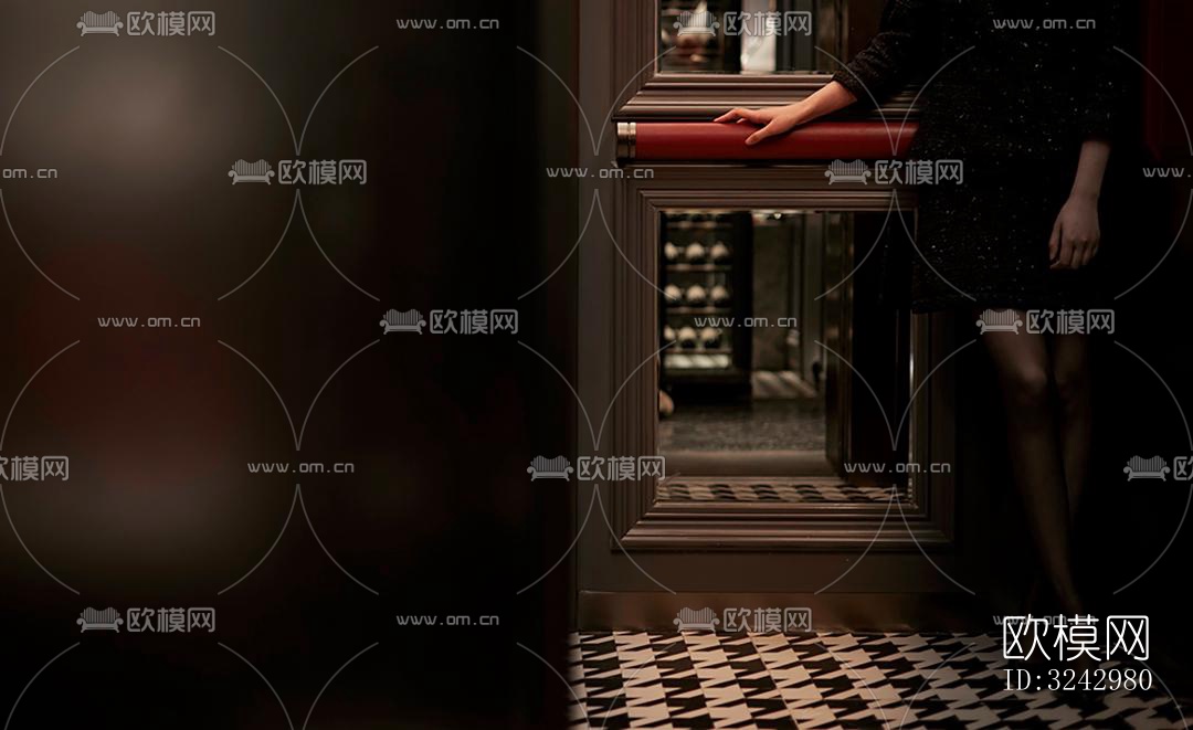 美式中餐厅效果图下载（渲染图7）