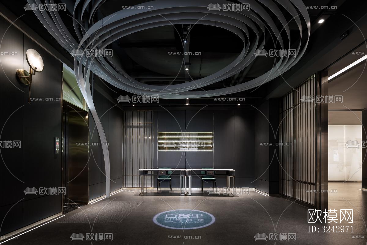 现代中餐厅效果图下载（渲染图16）