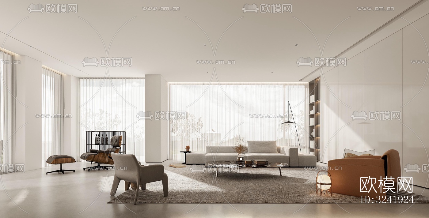 现代别墅效果图下载（渲染图4）