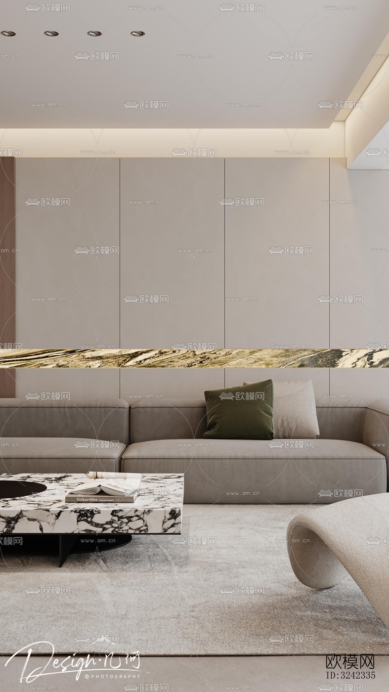 现代客餐厅效果图下载（渲染图6）