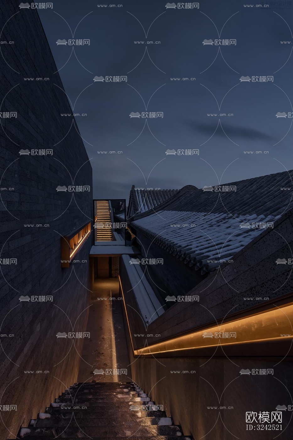 中式中餐厅效果图下载（渲染图16）