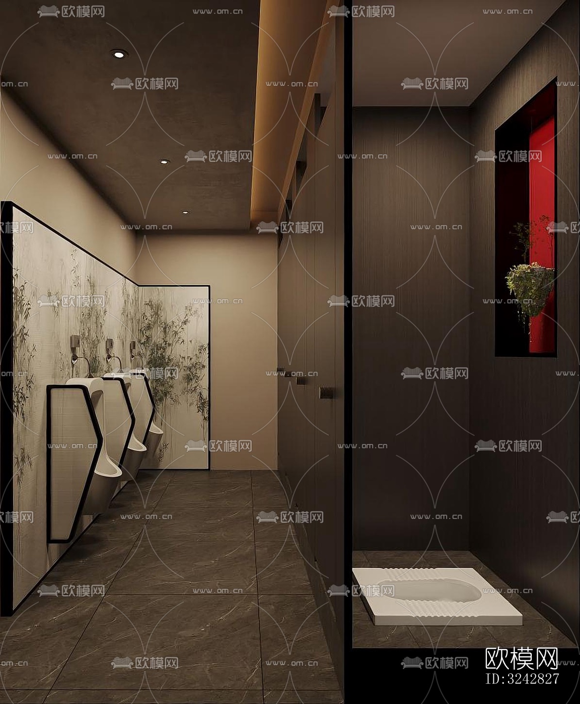 新中式中餐厅效果图下载（渲染图4）