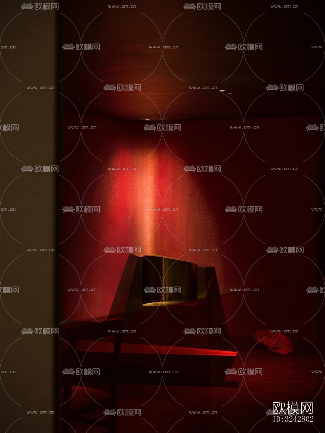 新中式中餐厅效果图下载（渲染图8）