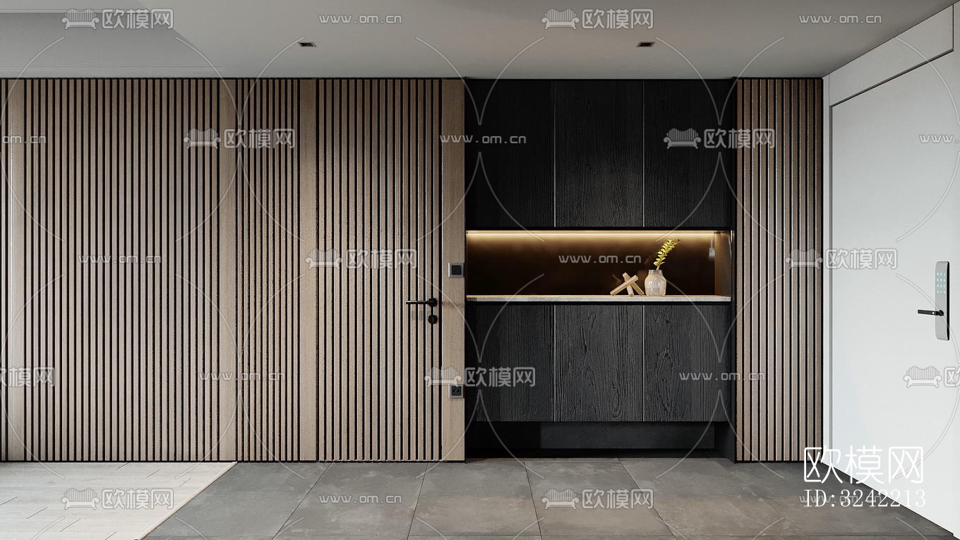 现代客餐厅效果图下载（渲染图8）